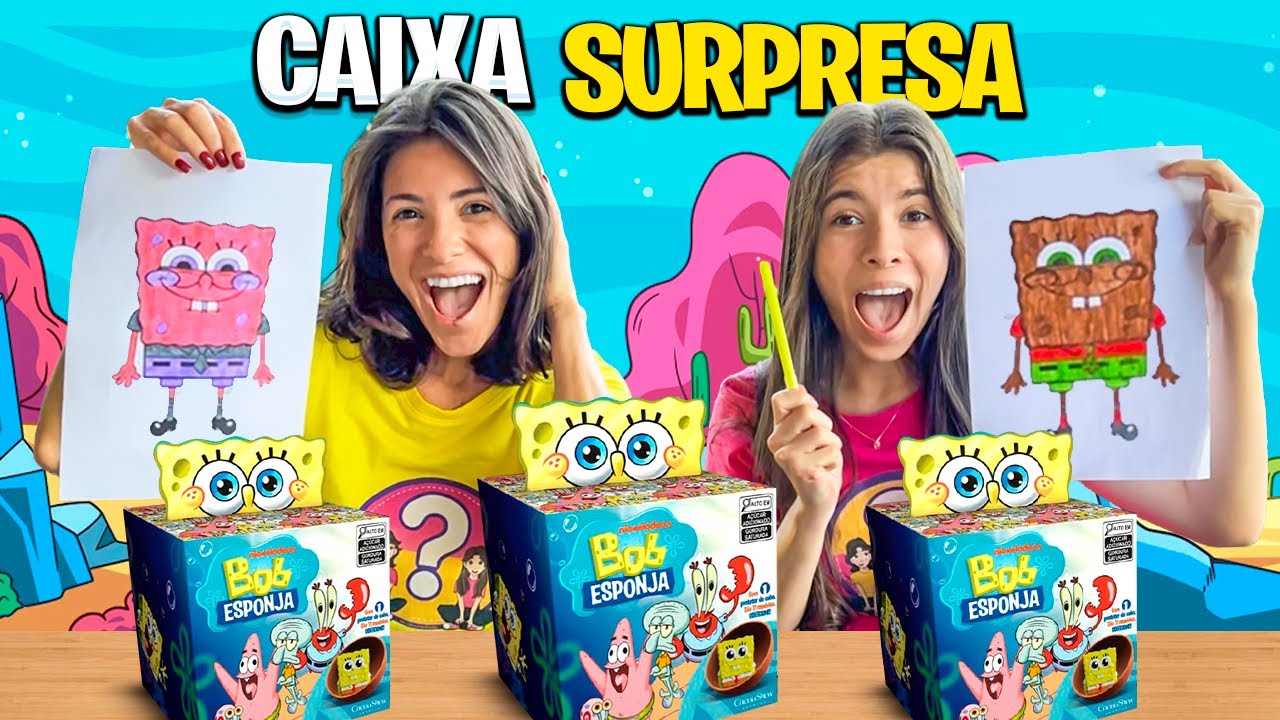 COLORINDO COM 3 CORES BOB ESPOJA!!! *O melhor desenho ganha caixa surpresa 