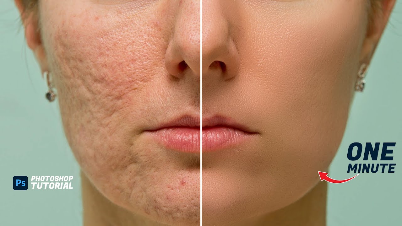 Smooth Skin in Photoshop in Just 1 Minute | Easy Skin Retouching Tutorial