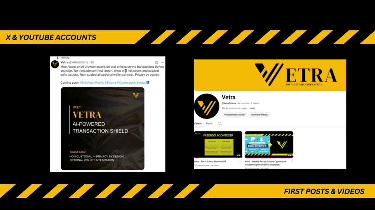 Vetra - Weekly Recap #3 (Solana Cypherpunk Hackathon powered by Colosseum)