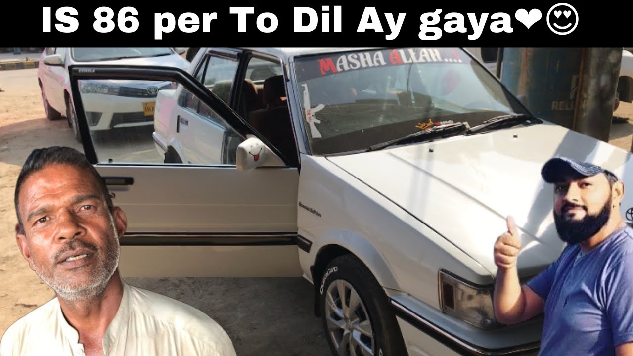 86 Corolla full restore is 86 per to Dil ay gaya yar❤️😍😘#like #subscribe #share#corolla