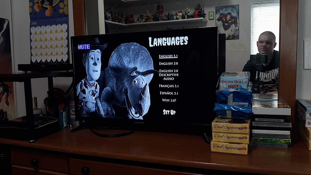 Menu Walkthrough Of Disney Pixar: Toy Story Of Terror! DVD From 2014