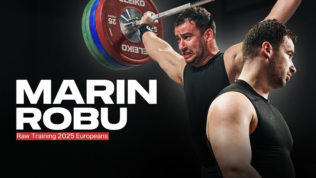 Marin Robu RAW Weightlifting Training | 165kg/363lb Snatch!