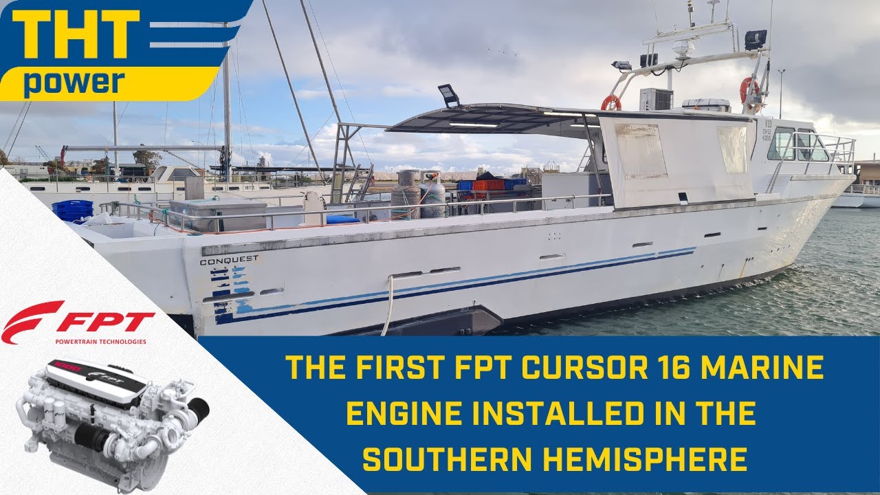 The first FPT Cursor 16 Marine Engine installed in the Southern Hemisphere!