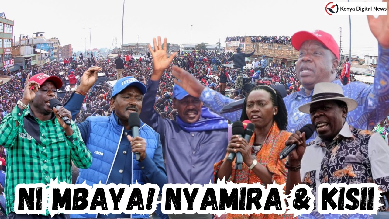 LIVE: Gachagua, Kalonzo, Matiang'i, Karua, Wamalwa and Munya in Kisii & Nyamira Counties.