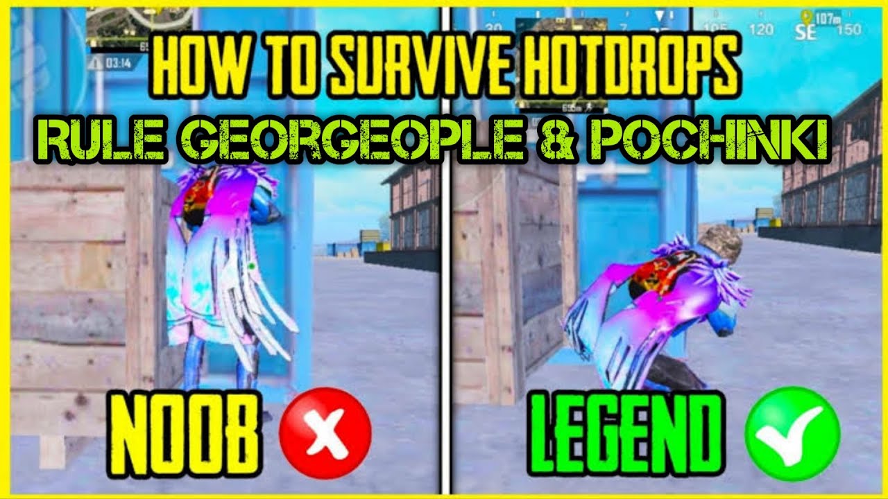 HOW TO SURVIVE ANY HOTDROPS  &bull;  PUBG MOBILE TIPS & TRICKS  &bull;  BLASTER THE GENIUS &bull; BGMI