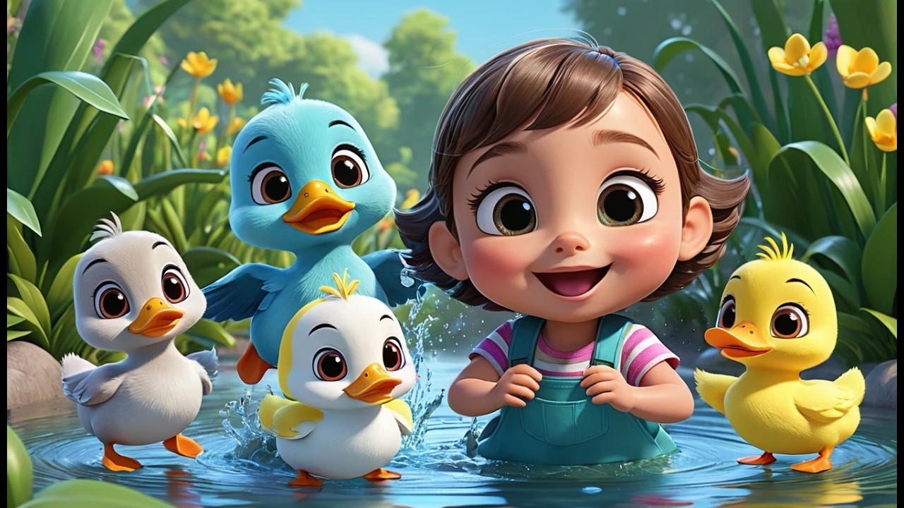 Five Little Ducks Went Out One Day | Nursery Rhymes & Kids Songs for Toddlers