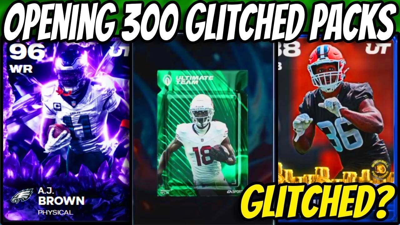 I Opened 300 GLITCHED Packs in Madden 26!! OMG SO MANY COIN CARD PULLS!!