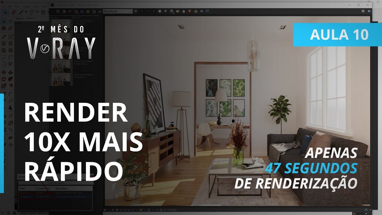 Vray 3.6 para SketchUp - Aula 10/30: Otimização de Render