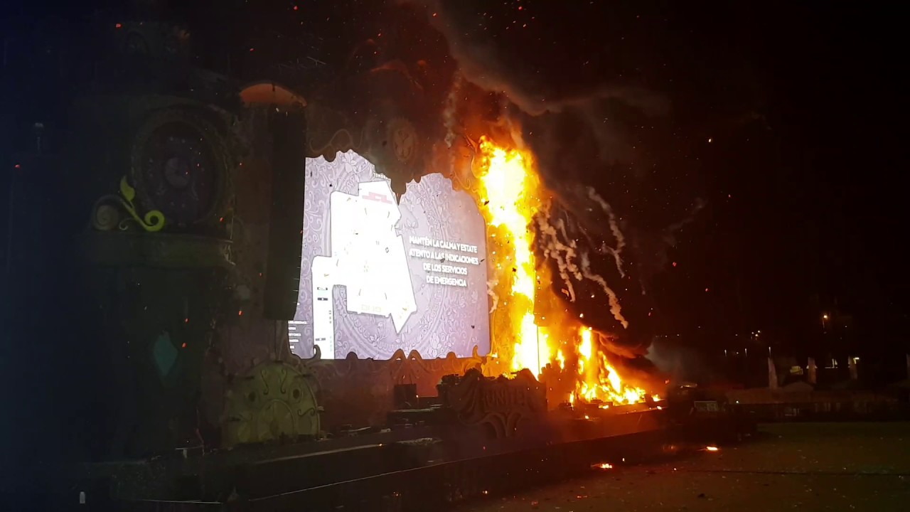 Incendio-Tomorrowland Barcelona estalla en llamas