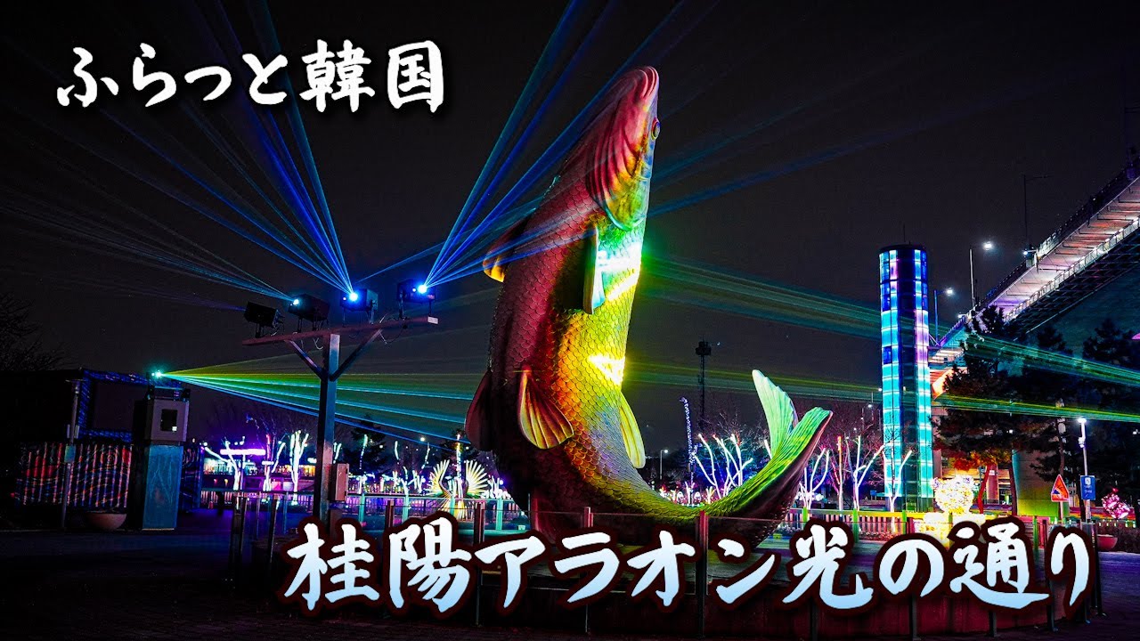 ふらっと韓国｜眩しすぎる夜景スポット・桂陽アラオン光の通り