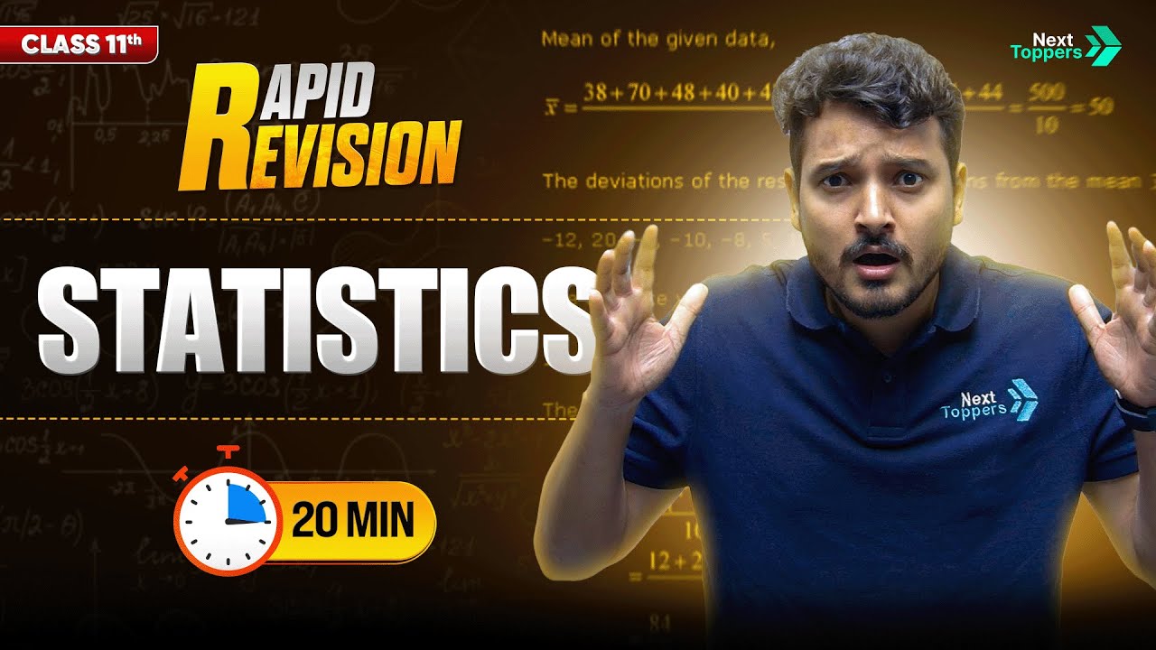 Statistics Quick Revision | CBSE Class 11th Maths | Full Chapter in 2️⃣0️⃣ Mins | Rapid Revision