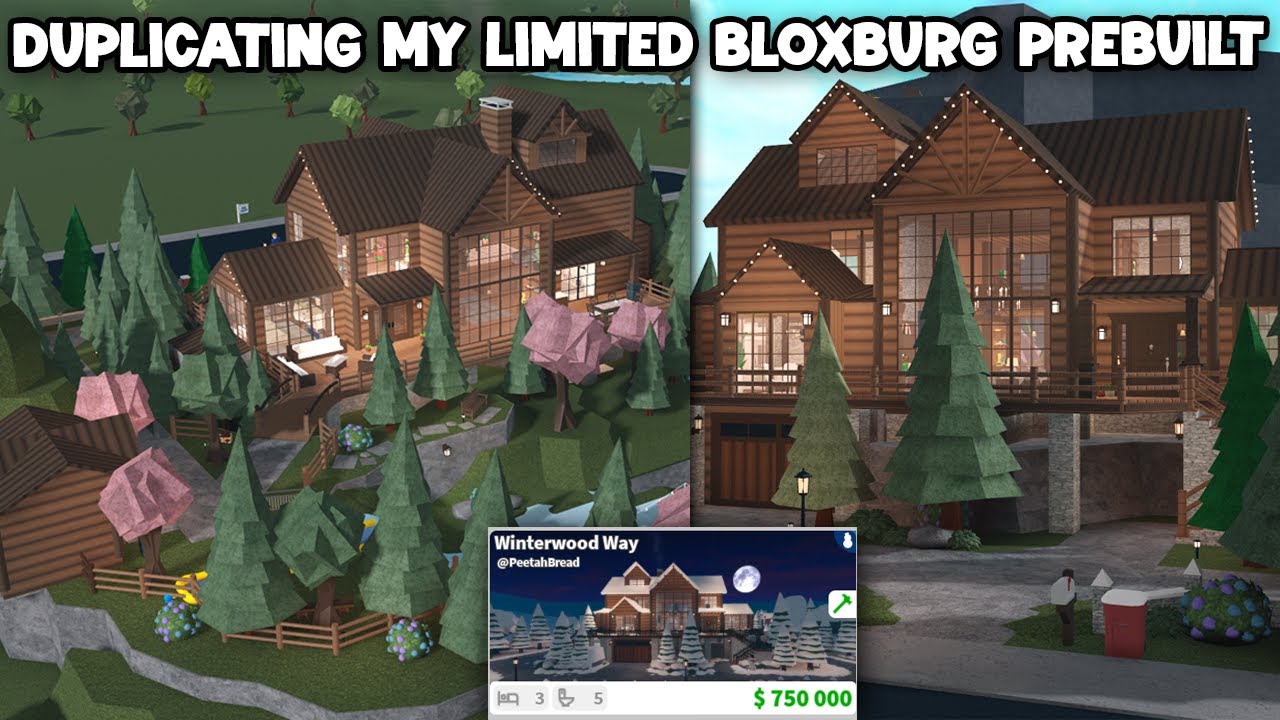 USING the BLOXBURG DUPLICATE FEATURE FOR THE FIRST TIME on my PREBUILT for SPRING...