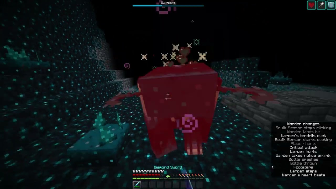 Minecraft - Warden Defeated | Hard Difficulty, Diamond Only, No Shield, No Turtle Master Potions