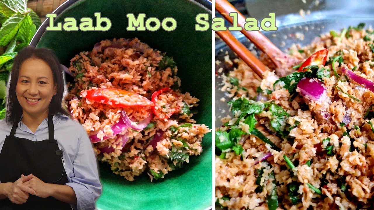 Лааб Му, тайский, свежий, вкусный 😋    🌶🥗 и веганский 🇹🇭Laab Mu, tayskiy, svezhiy, vkusnyy 😋    🌶🥗 i