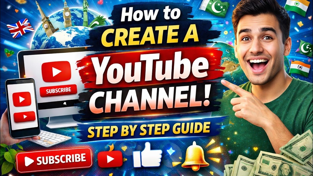 Naya YouTube channel kaise banaye | New Channel |How To Create A New YouTube Channel in January 2026