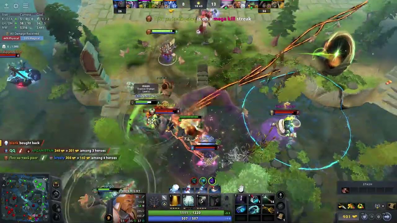 12.5k MMR AVG mid Omniknight Gameplay ( rank 700 opponent ) #dota2 #omniknight #mid #highmmr #skill