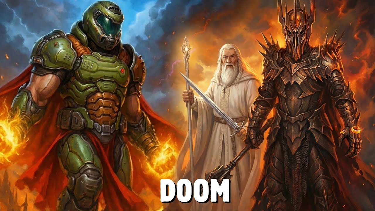 Что если DOOM SLAYER попадет во Властелин Колец