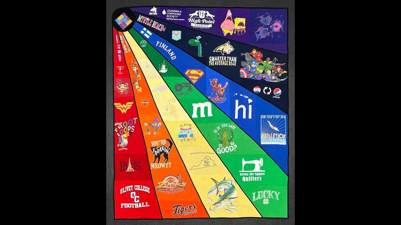 A New Style of T-shirt Quilt - Introducing the Flare Style T-shirt Quilt 