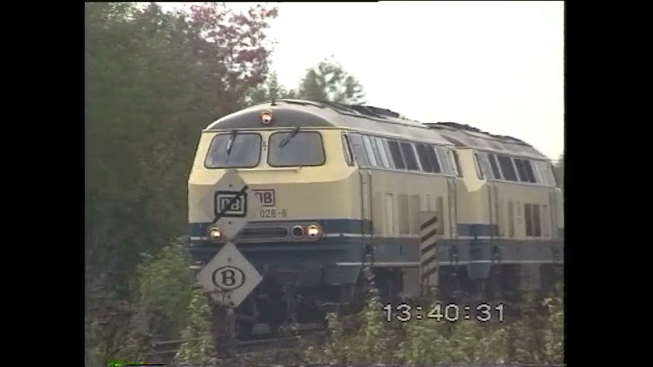 (3) NMBS-SNCB Montzen and Gemmenich on line 24 in Belgium with NMBS classes 51-55 and DB215 in 1999