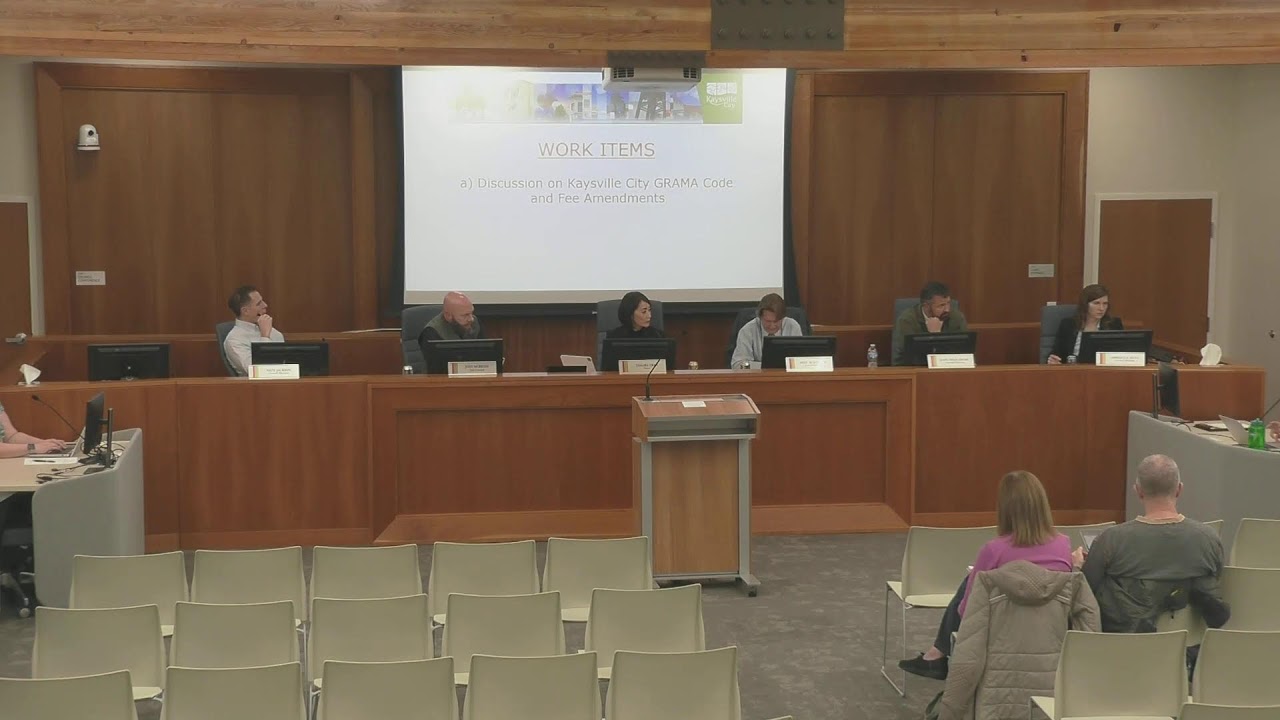 Kaysville City Council Meeting 01-15-2026