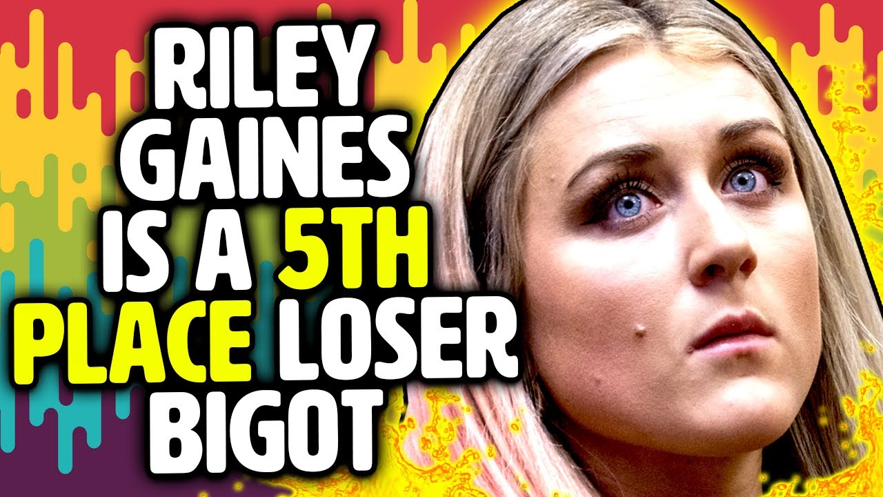 5th place LOSER Riley Gaines celebrates Olympics transphobia
