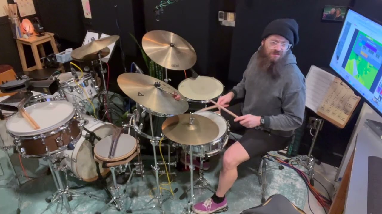 dialing-in the teacher kit in Studio 22 🥁 THE (GHOST) NOTE MUSIC SCHOOL 👻 #drums #recordingstudio