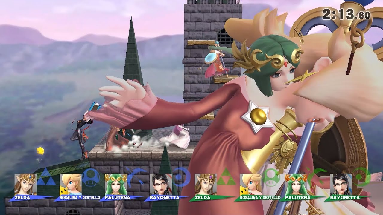 Smash Wii U - Giant Team Girls Battle (Only Blast and Screen KO) #24