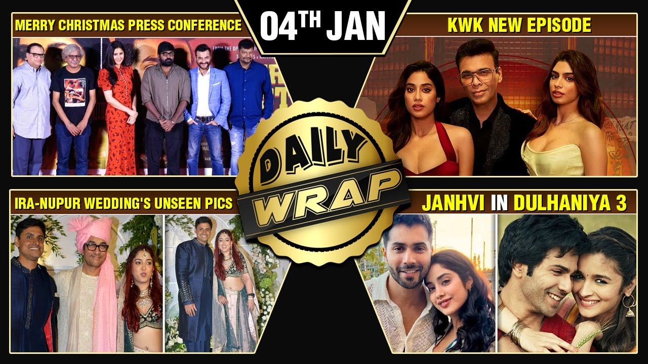 Janhvi & Khushi On KWK8, Katrina & Vijay At Merry Christmas PC, Ira-Nupur Wedding Pics | Top 10 News