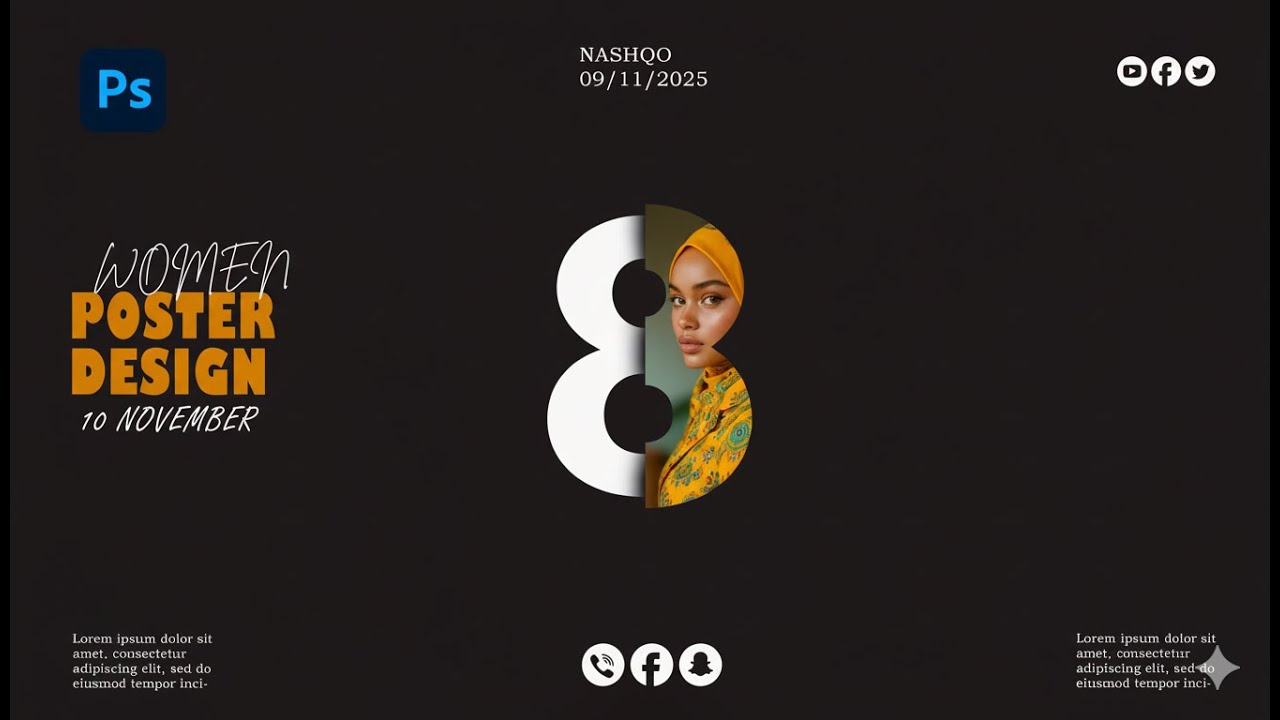 Creative Poster Design in Photoshop | Step by Step Tutorial