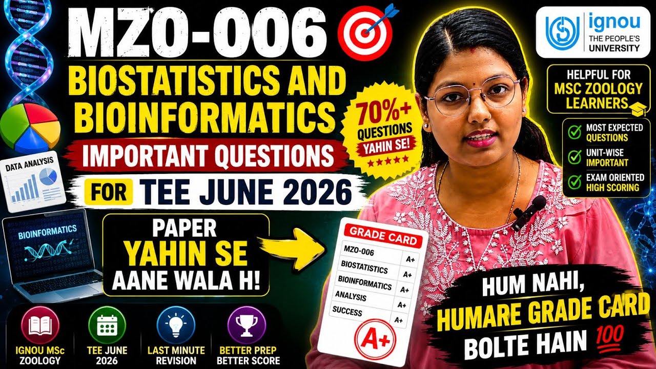 🔥 MZO-006 Important Questions 2026 | Paper Yahin Se Aane Wala Hai 😱 | TEE June 2026 