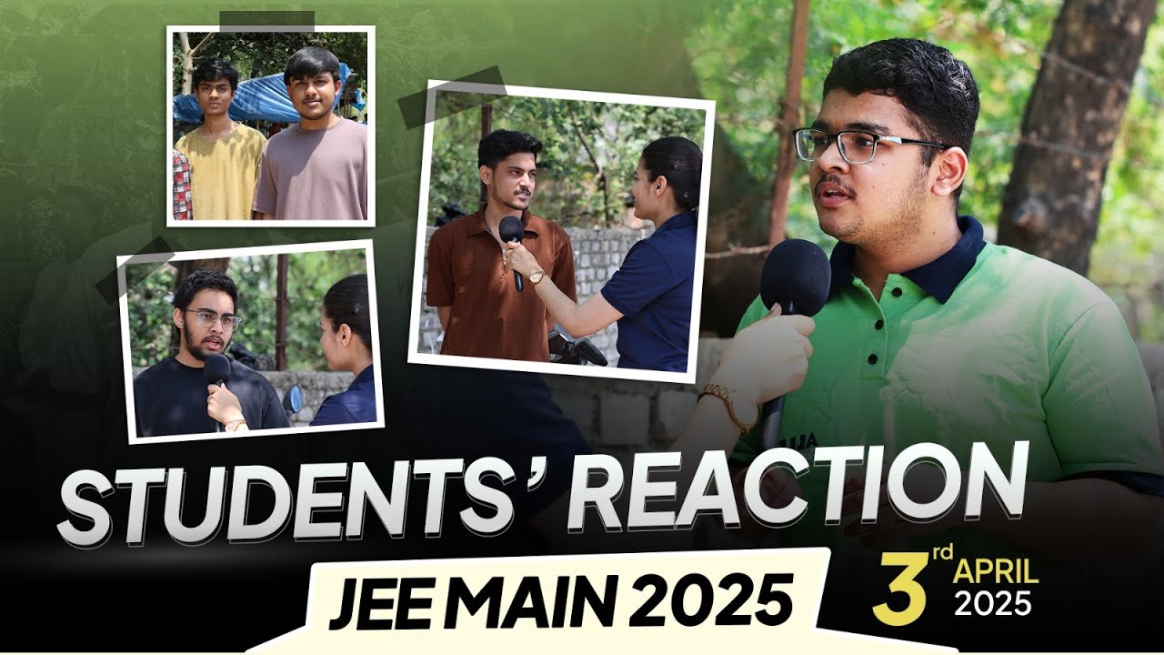 JEE Main 2025 3rd April Shift 1- Students' Reaction | Difficulty Level 😱 ALLEN JEE
