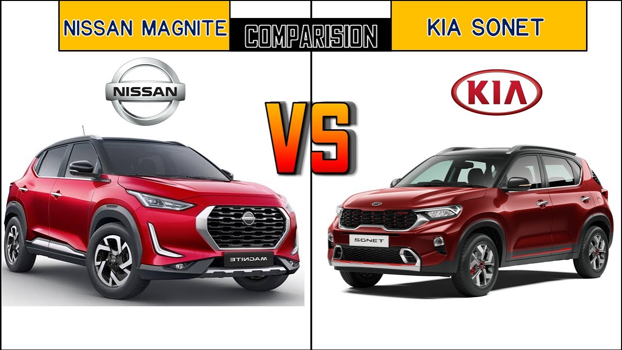 Nissan Magnite vs Kia Sonet Dimensions, Price, Engine Comparison