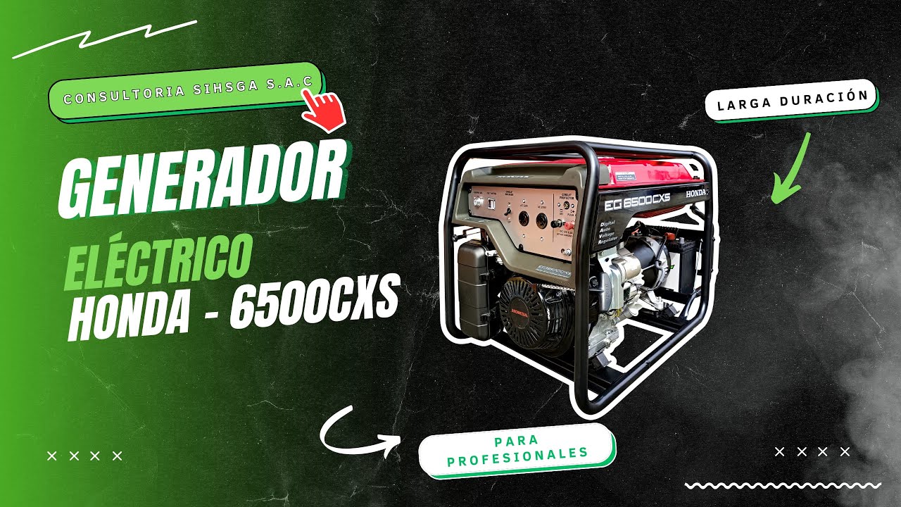 Generador eléctrico Honda 6500CXS
