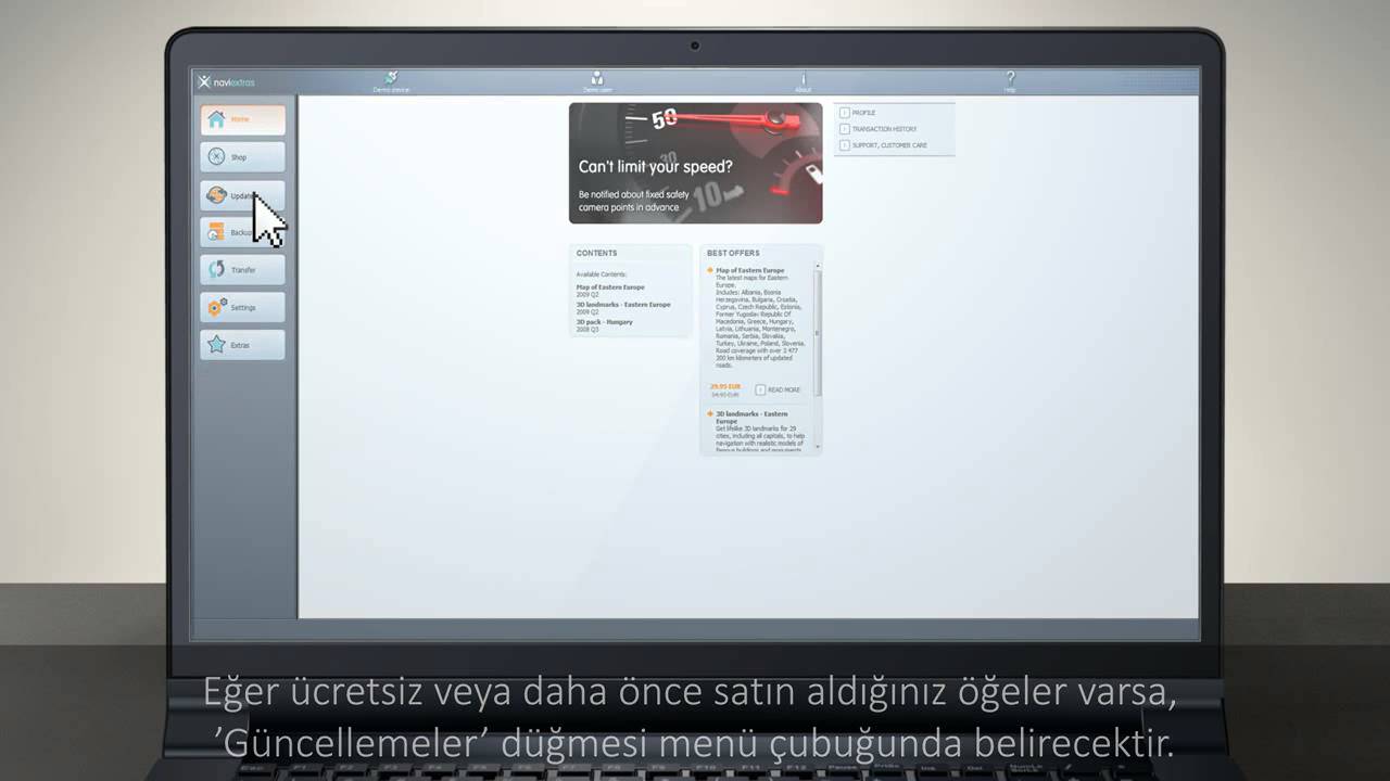 Naviextras Harita Güncelleme Kılavuzu