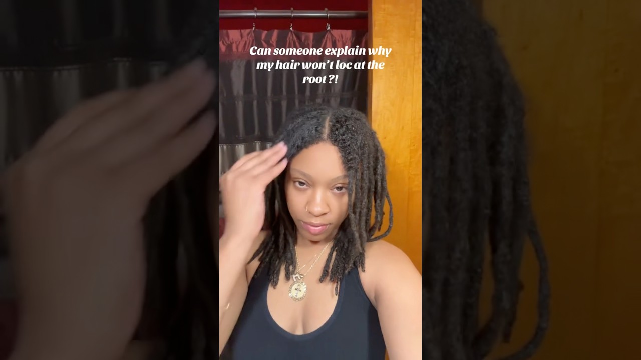 Why isn&rsquo;t her hair locking? 🤔 Can someone explain? #locs #locjourney #shorts #naturalhair