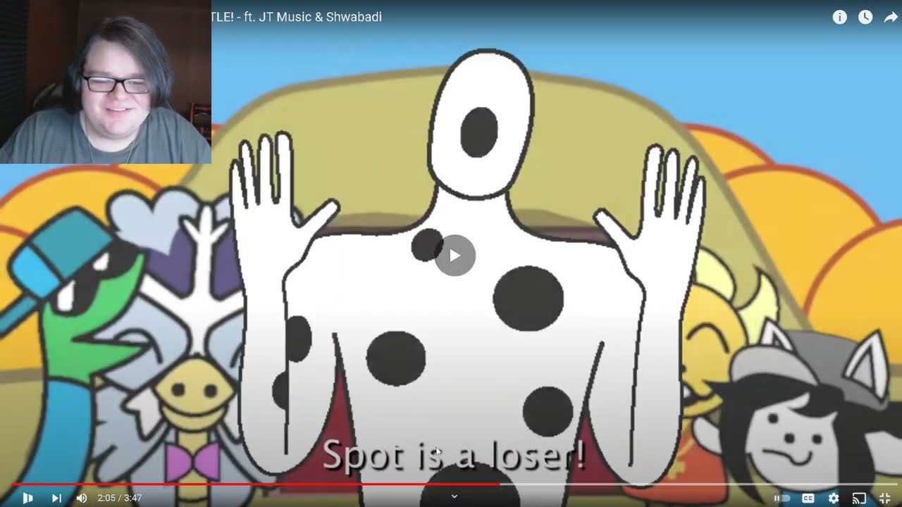 @Freshy Kanal  The Spot Vs W.D. Gaster RAP BATTLE REACTION!!