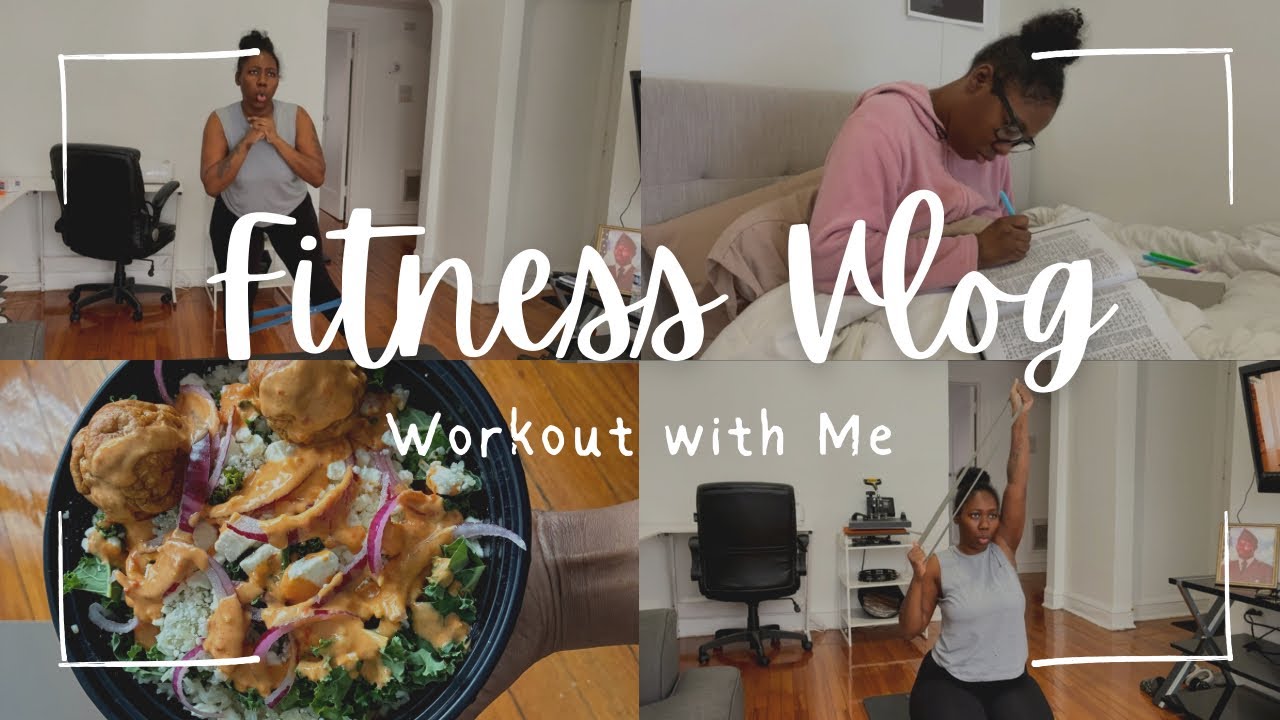 WORKOUT VLOG: Legs, Glutes, & Arms | Resistance Bands & Body Weight