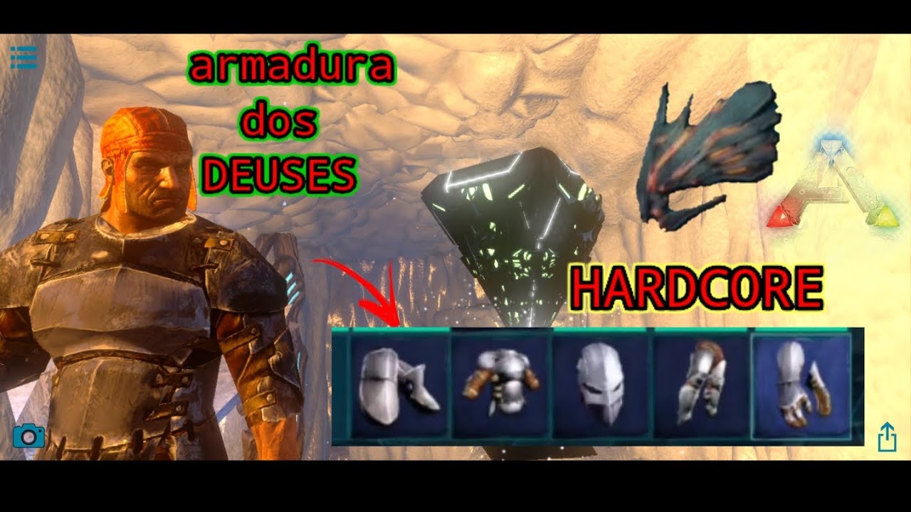série hardcore!!! EP 11 armadura dos deuses - ark mobile Android/IOS #ark #series