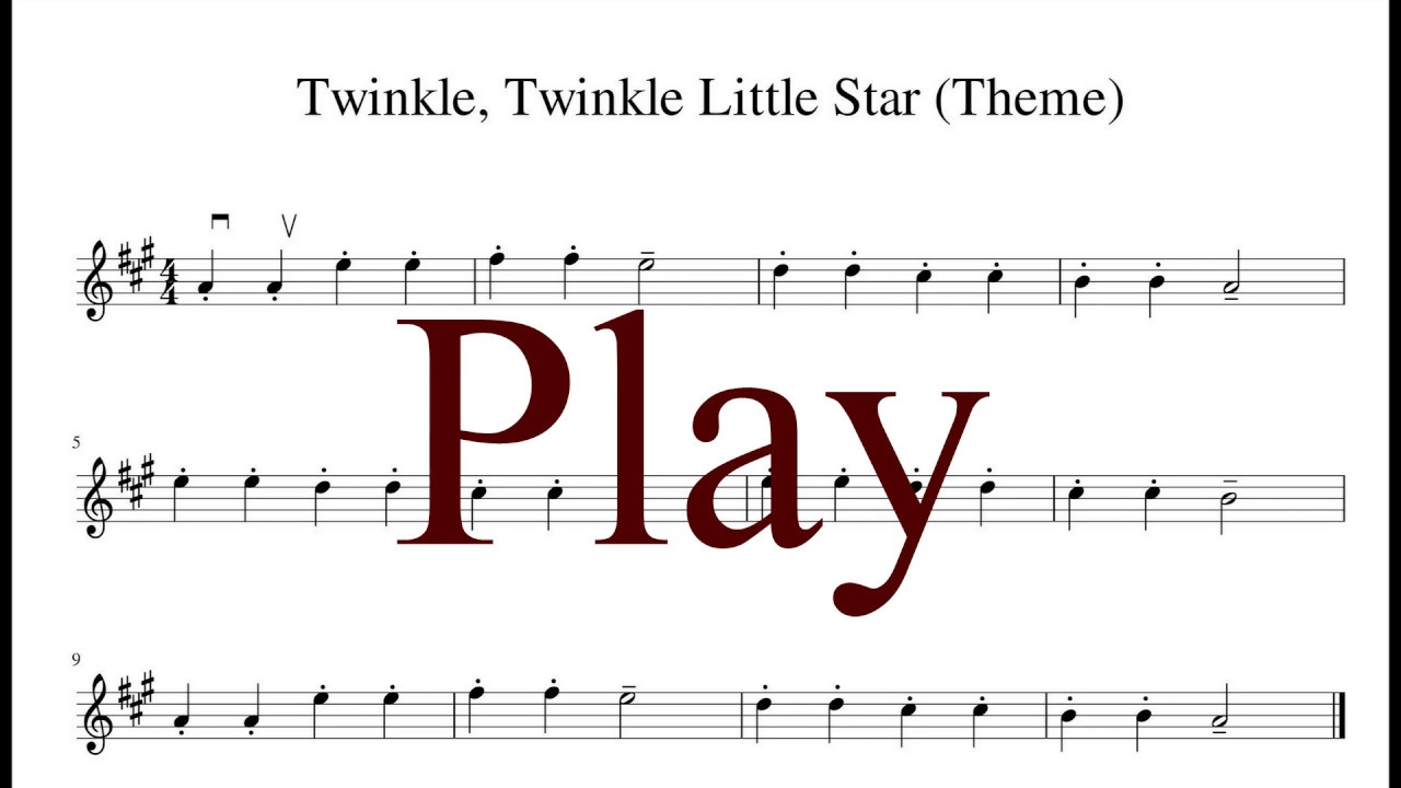 [Piano Accompany] Twinkle, Twinkle Little Star (Theme) - Suzuki violin Book 1 (80% Tempo)