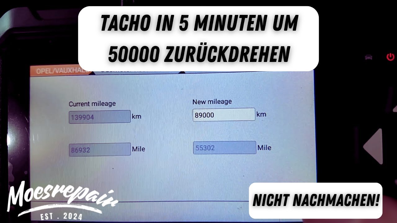 Kilometerstand nach Wunsch - So einfach kann der Kilometerstand gef&auml;lscht werden!