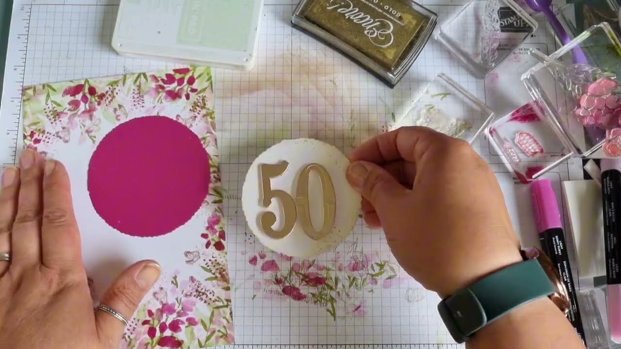 Alternative 50th Anniversary card idea with stampin up products 2024