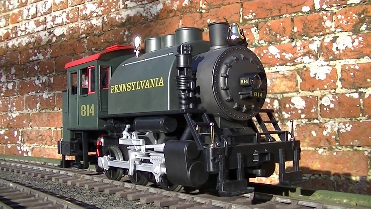 Video 52. G Scale Piko Pennsylvania 0-6-0 tank R/C and sound