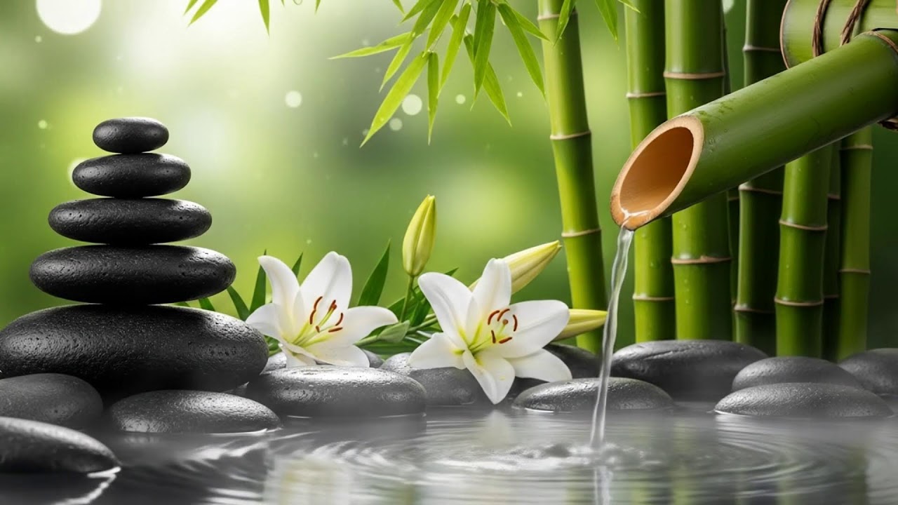 Relaxing Music to Soothe the Mind – Bamboo Water Sounds for Meditation and Deep Sleep