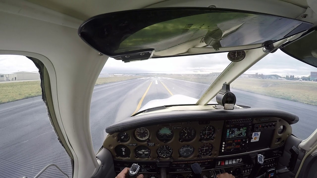 Takeoff in a Piper Archer