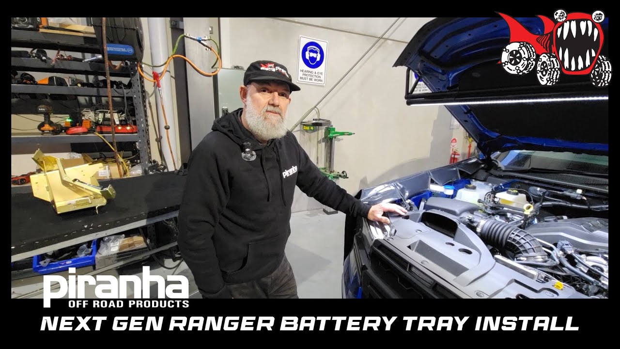 Piranha Off Road - Next Gen Ranger 2022+ - Auxiliary Battery Tray Install