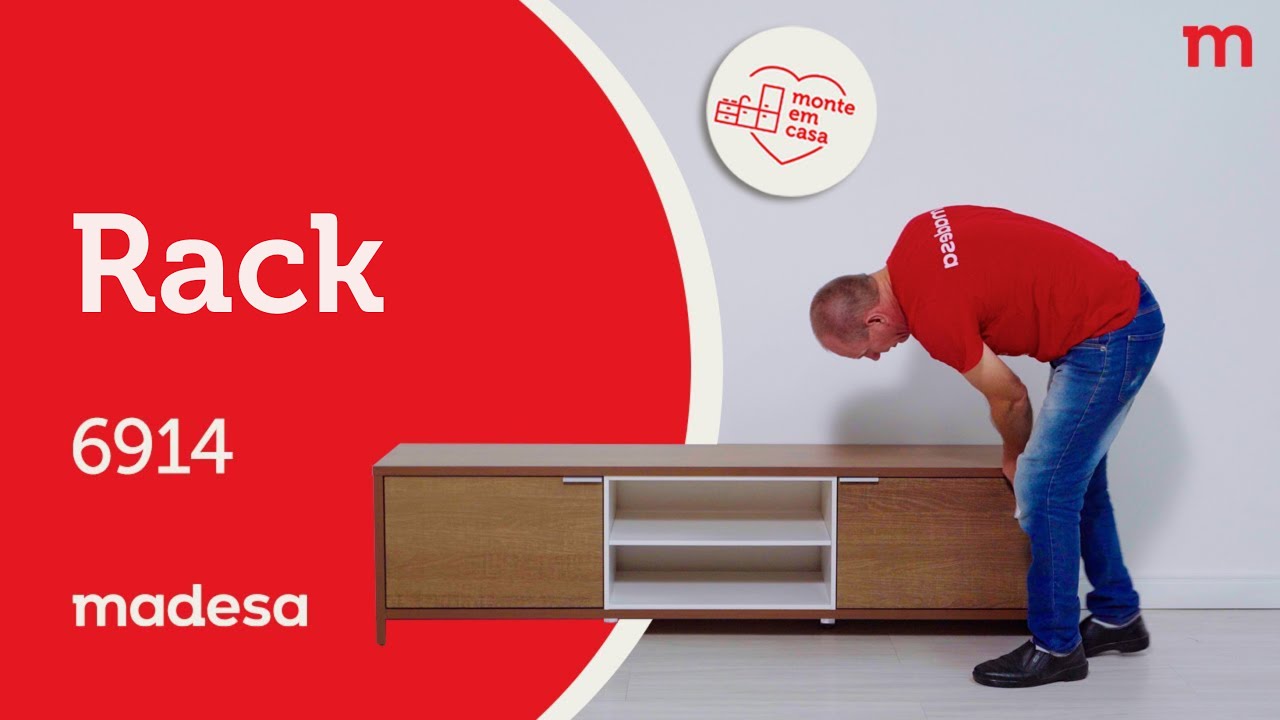 Montagem Rack 6914 | Madesa móveis