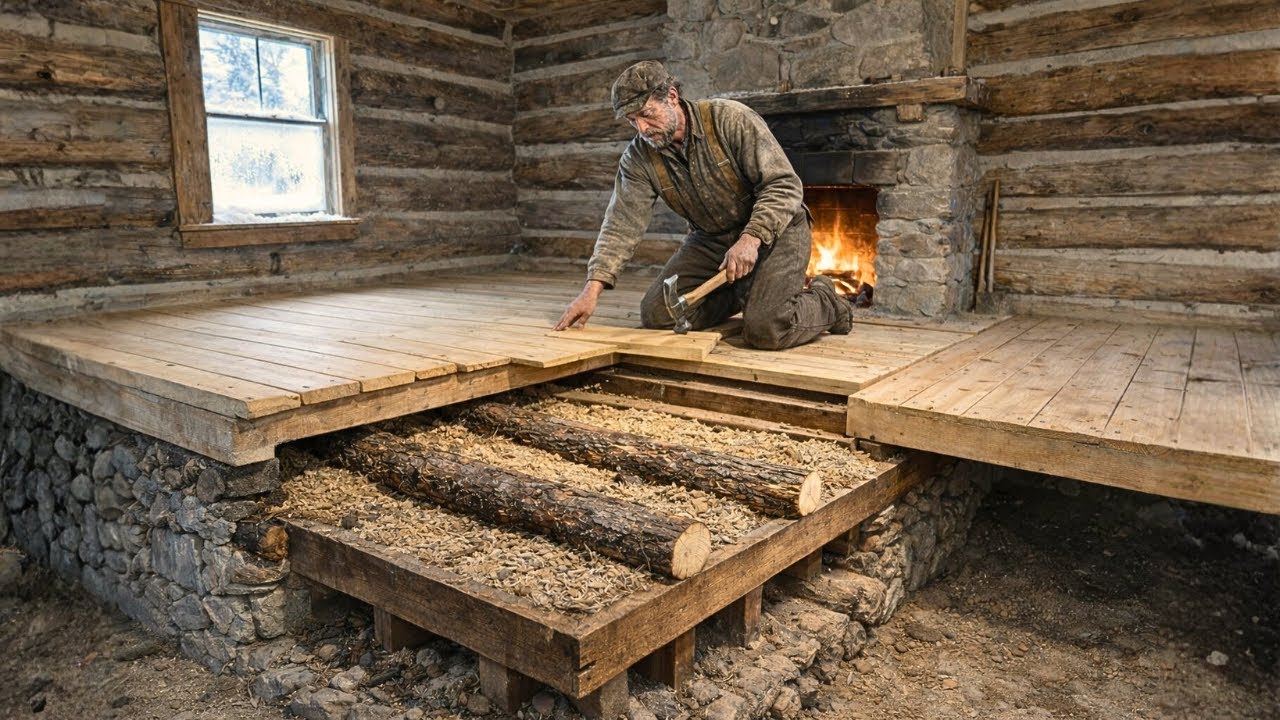 Neighbors Laughed When He Built Three Floors In One Cabin — Until Top Stayed 68° Warmer