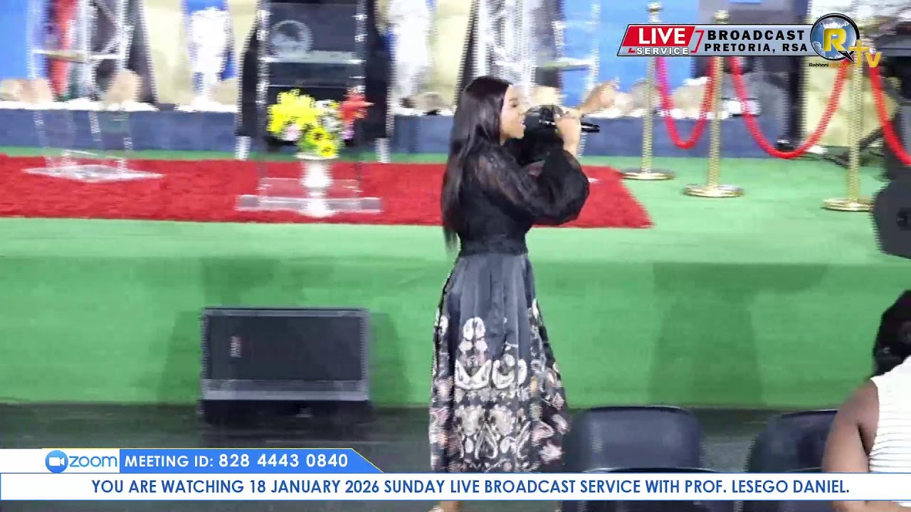 18 JANUARY 2026 SUNDAY LIVE BROADCAST SERVICE WITH PROF. LESEGO DANIEL PART 1
