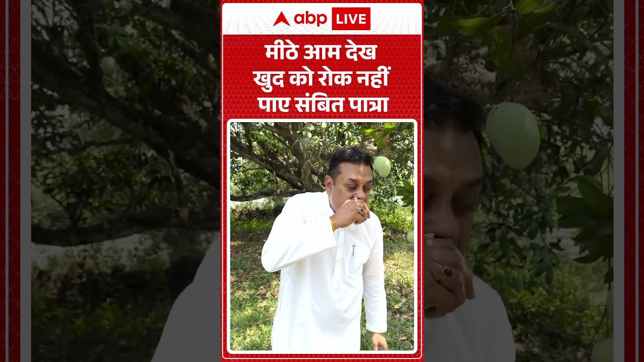 Viral Video : मीठे आम देख खुद को रोक नहीं पाए Sambit Patra| #shorts #latestnews #viral