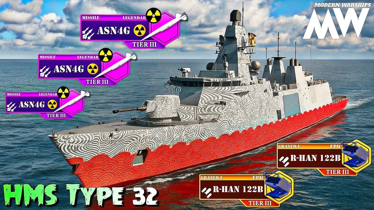 HMS Type 32 - Most Underrated BRUTAL Frigate + ☢️Nuck Missile Modern Warships!